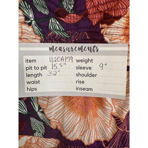 2/$30 NWT Floral XS Print NWT Dress By Band Of The Free Purple & Ivory - Picture 13 of 16